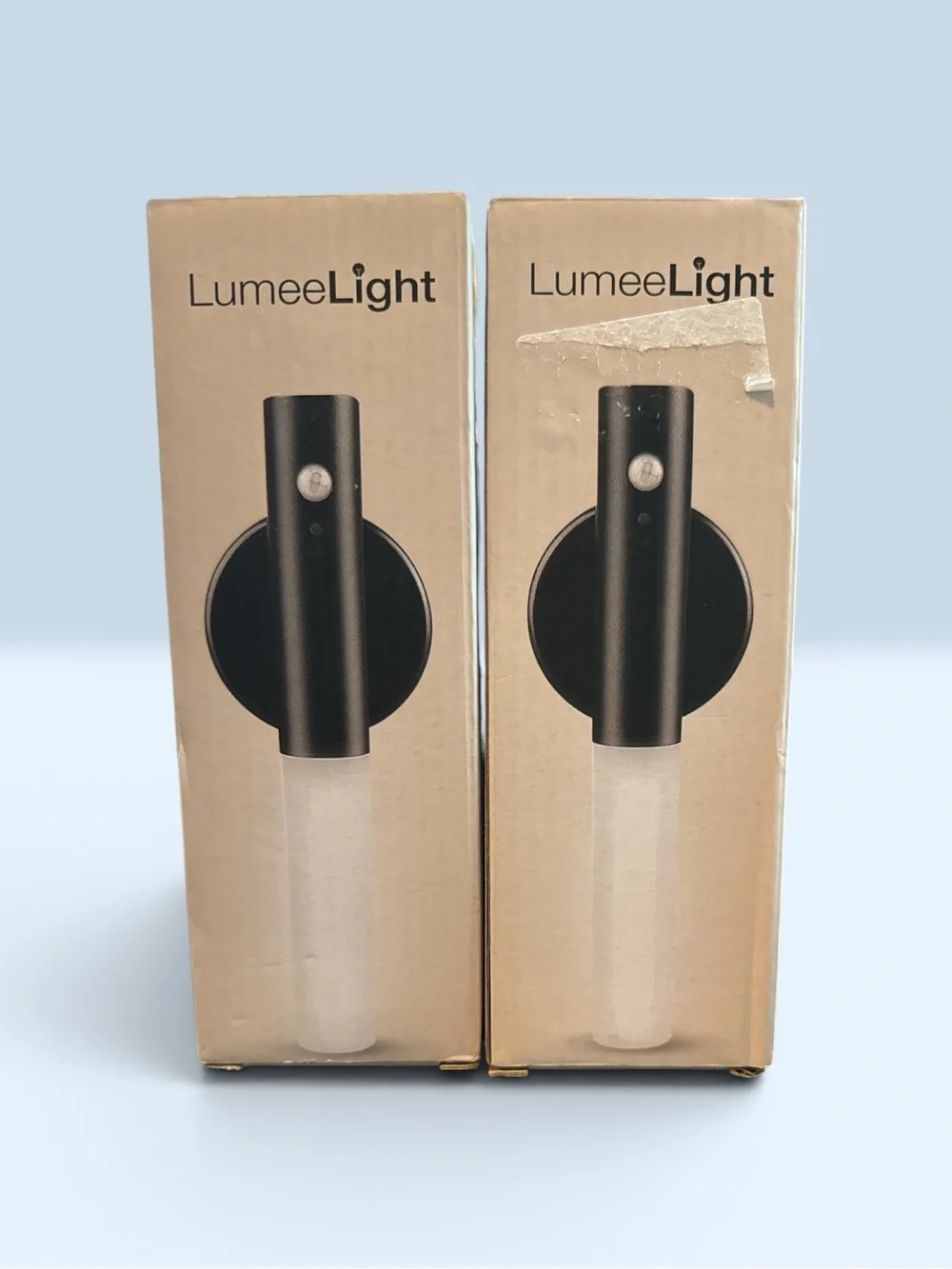 Pair of LumeeLight Wall Sconce Night Light - Black & White